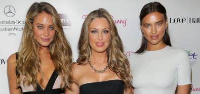 Nina Agdal, Chrissy Teigen i Irina Shayk - trzy piękne modelki na pokazie Beach Bunny w Miami
