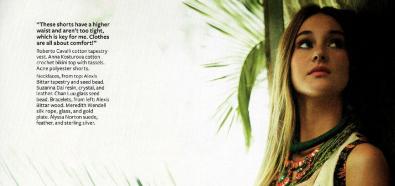 Shailen Woodley - piękna aktorka w sesji w magazynie InStyle