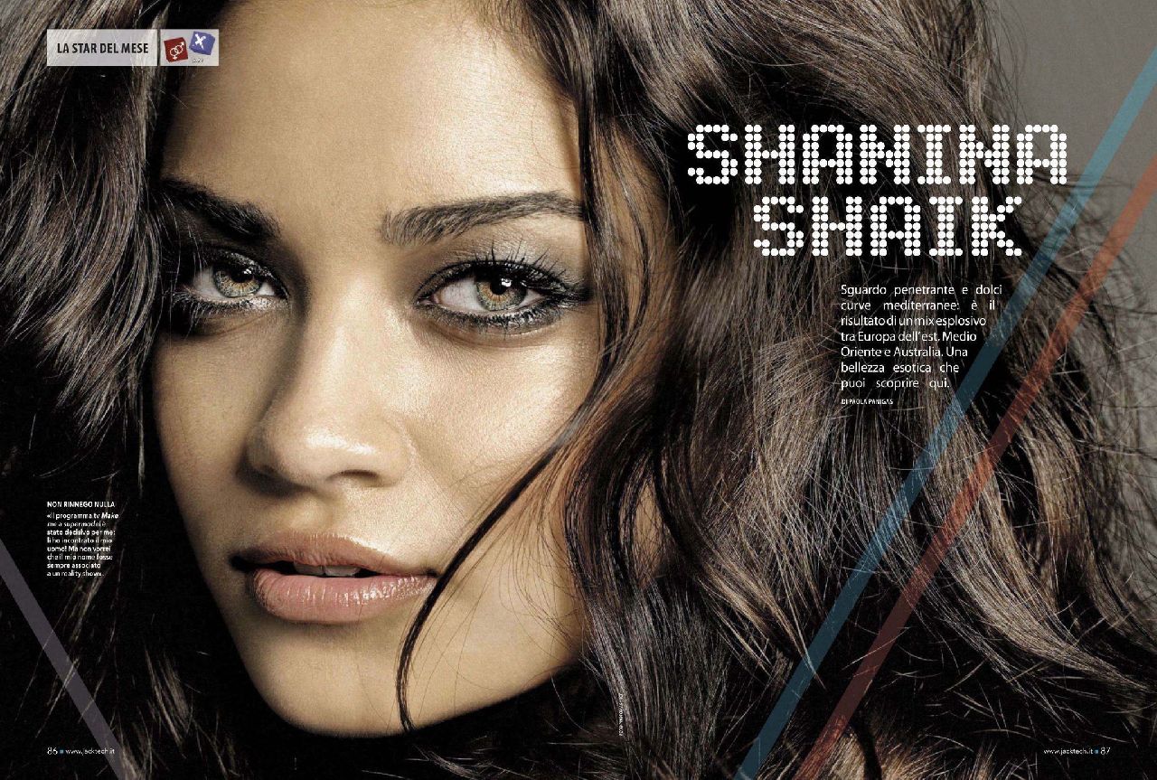 Shanina Shaik - modelka pozuje w magazynie Jack