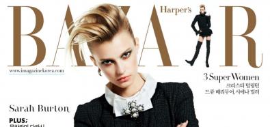 Sigrid Agren - blondwłosa seksbomba w koreańskim Harper's Bazaar