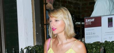 Taylor Swift w seksownej żółtej dwucześciowej sukience 
