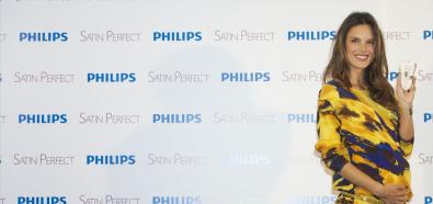 Alessandra Ambrosio - modelka prezentuje depilator Philips Satin Perfect w Madrycie