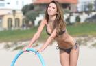 Audrina Patridge - amerykańska aktorka w bikini na plaży w Los Angeles