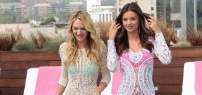 Candice Swanepoel i Miranda Kerr - modelki prezentują kolekcję Victoria's Secret 2012 Swim