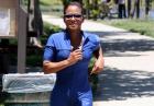 Christina Milian w trakcie joggingu