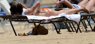 Eva Longoria - aktorka przyłapana na plaży w bikini w Puerto Rico