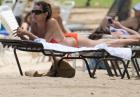Eva Longoria - aktorka przyłapana na plaży w bikini w Puerto Rico