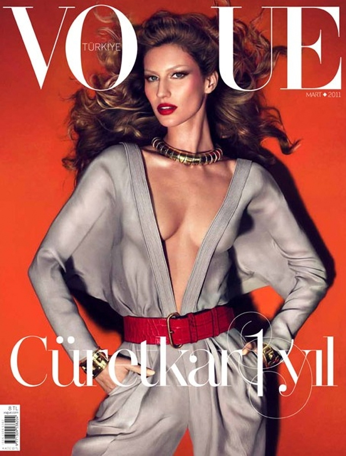 Gisele Bundchen na okładce tureckiego wydania magazynu Vogue