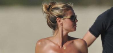 Heidi Klum - modelka opala się topless