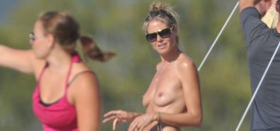 Heidi Klum - modelka opala się topless
