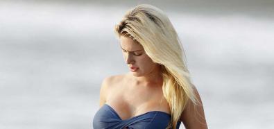 Heidi Montag w bikini na plaży