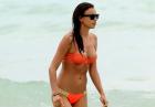 Irina Shayk - seksowna modelka w bikini na plaży w Miami