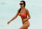 Irina Shayk - seksowna modelka w bikini na plaży w Miami