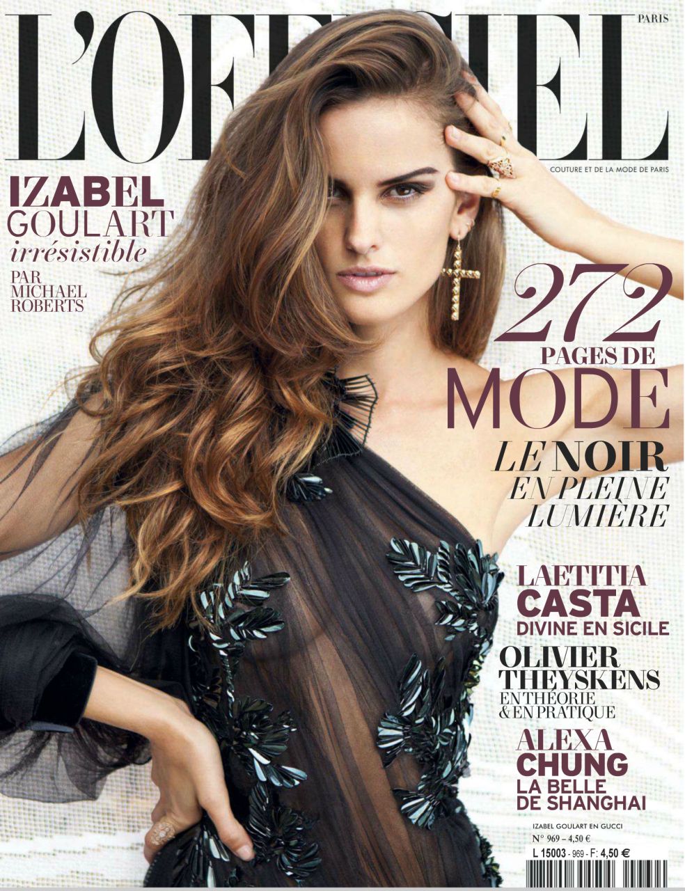 Izabel Goulart - seksowna modelka w magazynie L'Officiel