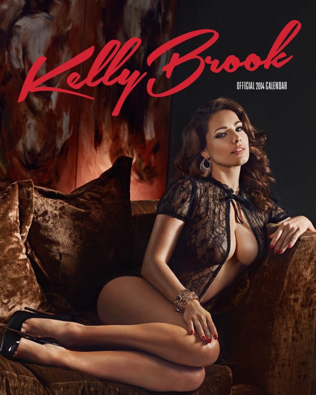 Kelly Brook - seksowna aktorka w kuszącej bieliźnie w sesji dla kalendarza na 2014 rok