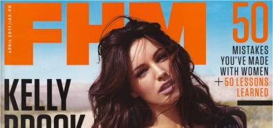 Kelly Brook i jej seksowne ciało na okładce kwietniowego wydania magazynu FHM