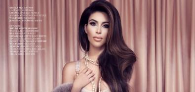 Kim Kardashian - celebrytka seksownie w pończochach w magazynie Factice