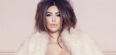 Kim Kardashian - celebrytka seksownie w pończochach w magazynie Factice
