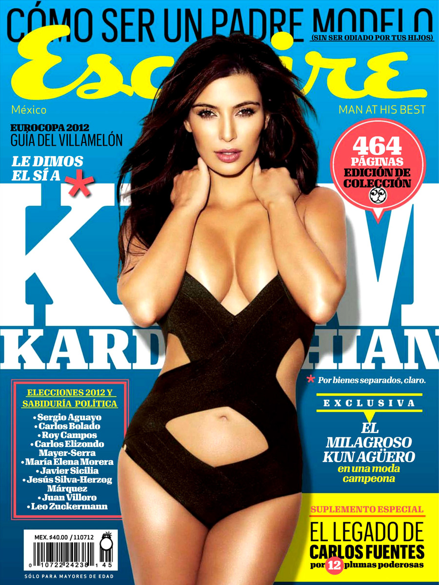 Kim Kardashian - celebrytka w magazynie Esquire