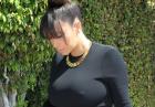 Kim Kardashian - amerykańska celebrytka w seksownej, obcisłej sukience