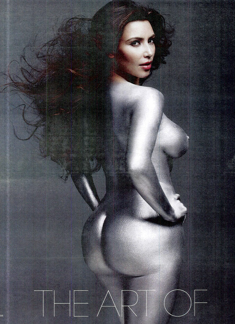 Kim Kardashian nago w magazynie W