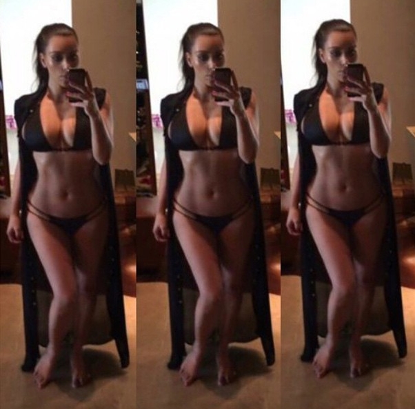 Kim Kardashian - sztuka robienia selfie 