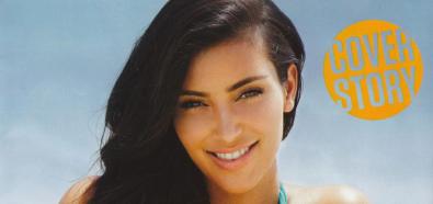 Kim Kardashian w bikini na okładce marcowego wydania magazynu FHM