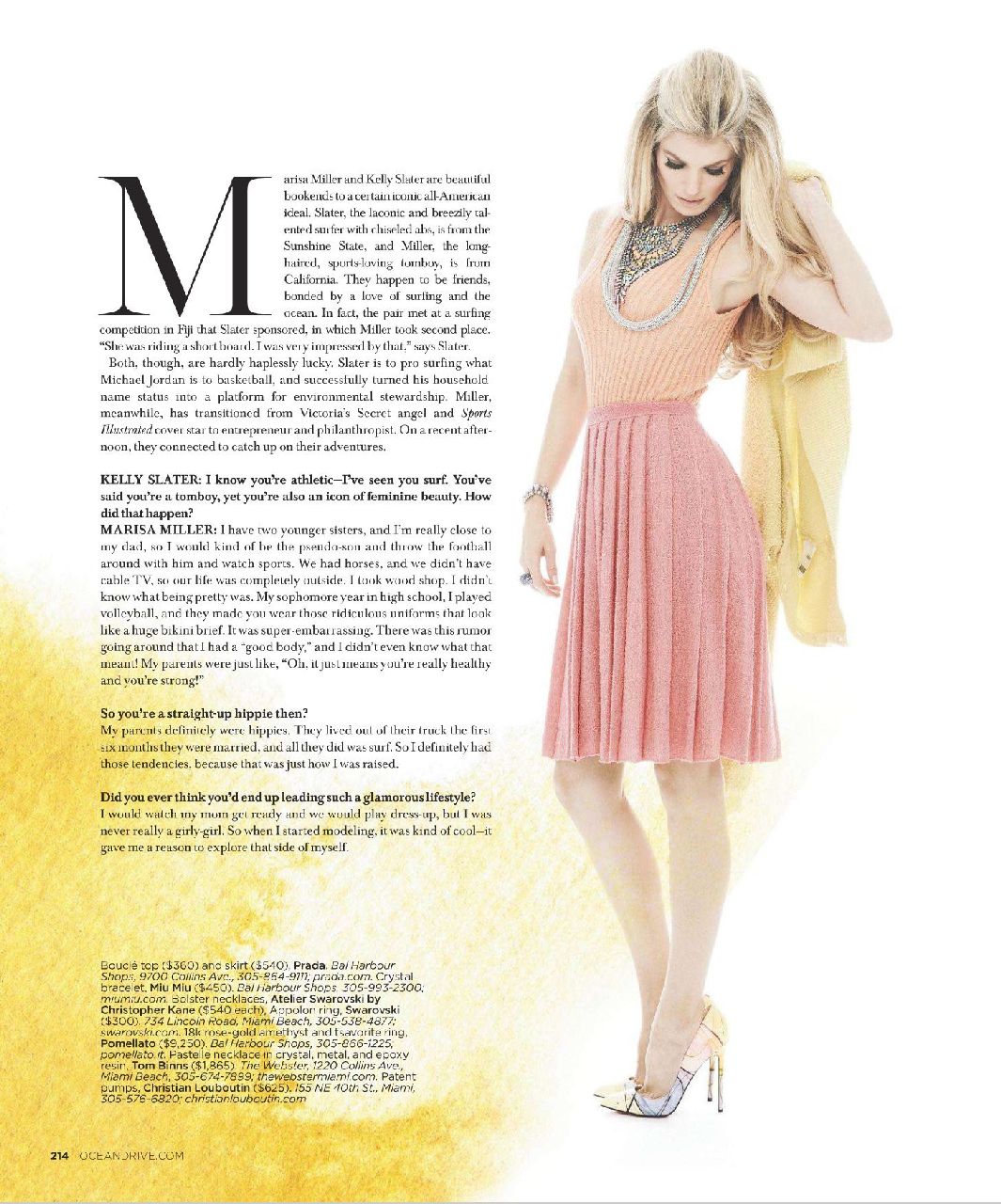 Marisa Miller - modelka pozuje w magazynie Ocean Drive