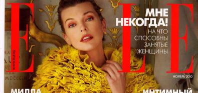 Milla Jovovich na okładce listopadowego numeru Elle