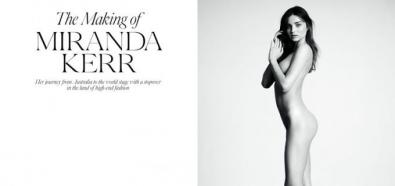 Miranda Kerr - modelka pozuje nago w magazynie Industrie