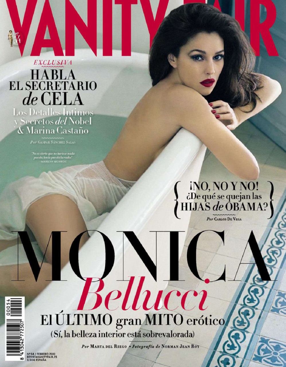 Monica Bellucci - seksowna aktorka w Vanity Fair