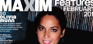 Olivia Munn w lutowym wydaniu magazynu Maxim