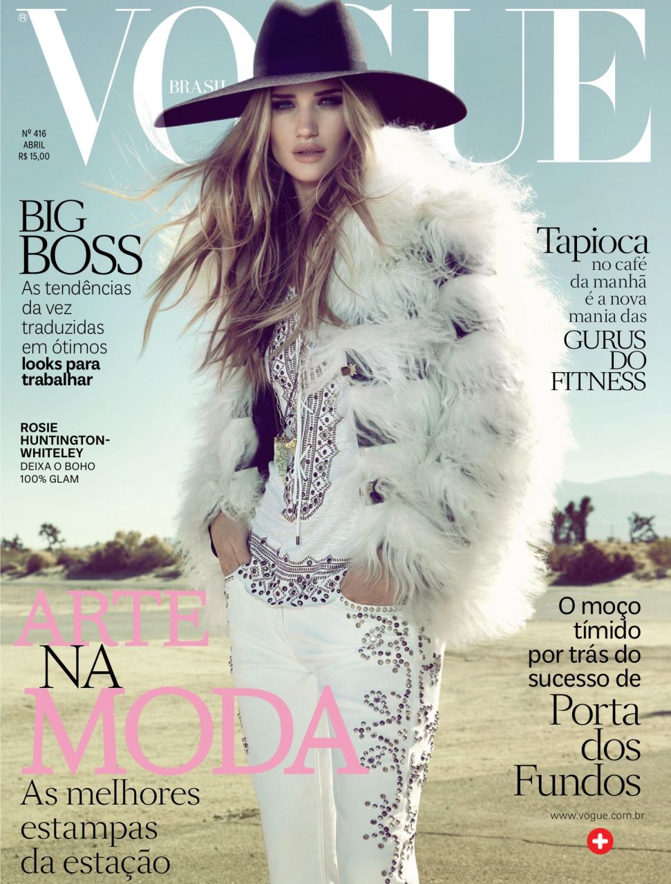 Rosie Huntington-Whiteley - brytyjska modelka w brazylijskim Vogue