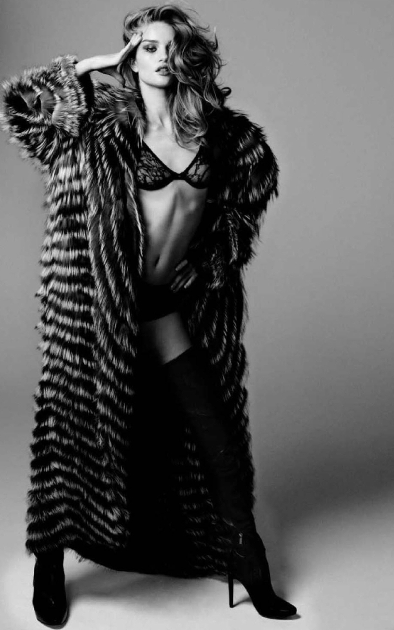 Rosie Huntington-Whiteley topless w magazynie DT