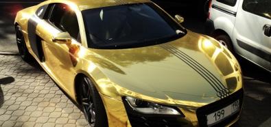 Audi R8 w złocie