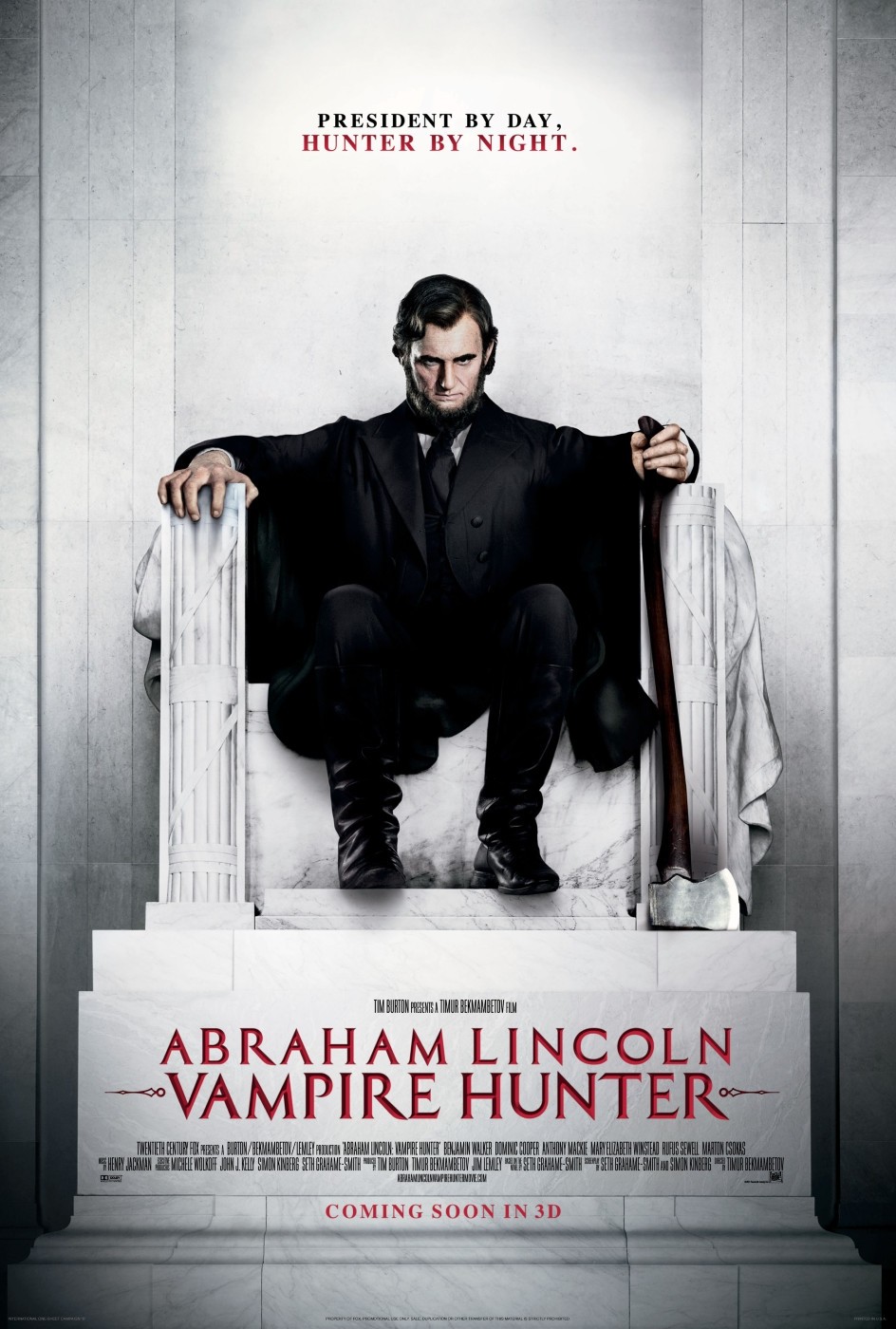 "Abraham Lincoln: Vampire Hunter" - nowy zwiastun filmu