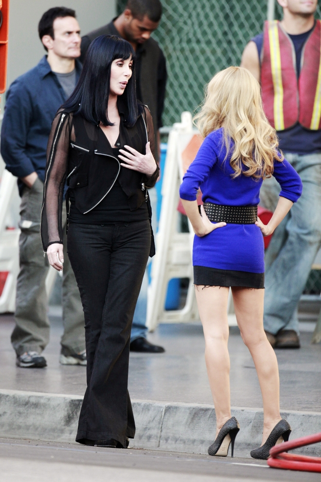 Christina Aguilera i Cher na planie Burlesque