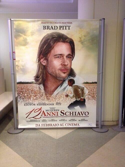 "Zniewolony" - nieuczciwa promocja filmu plakatami z Pittem i Fassbenderem