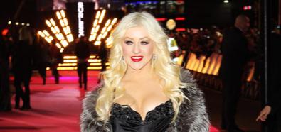 Christina Aguilera na premierze "Burlesque" w Londynie
