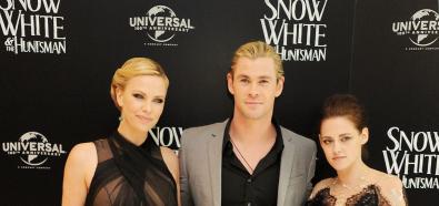 Charlize Theron, Kristen Stewart i Lily Cole na światowej premierze "Kólewny Śnieżki i Łowcy"