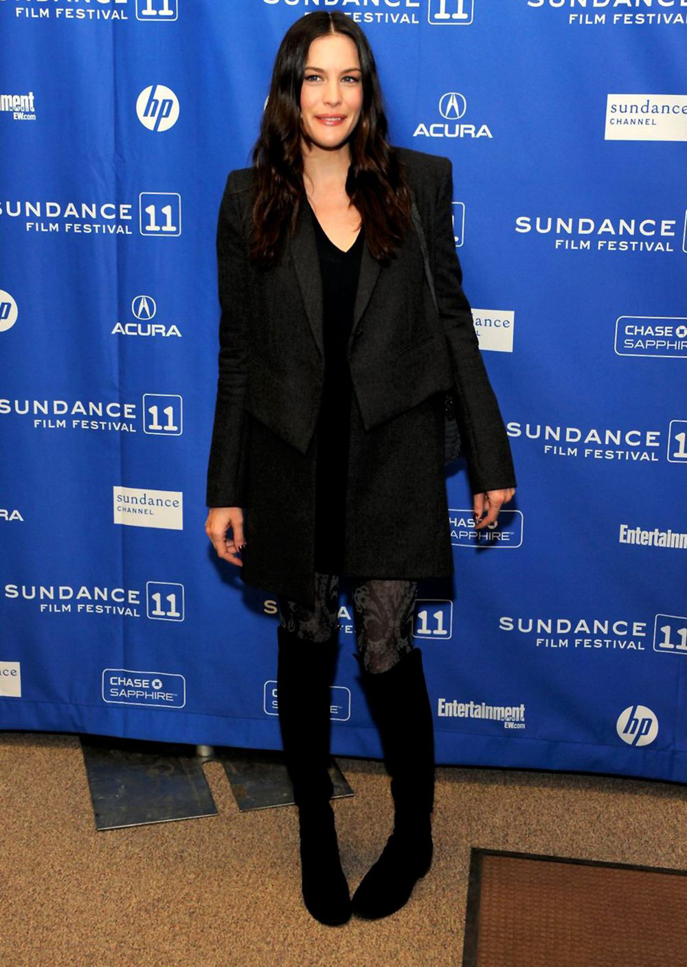 Liv Tyler na premierze filmu The Ledge na Sundance Film Festival w Utah