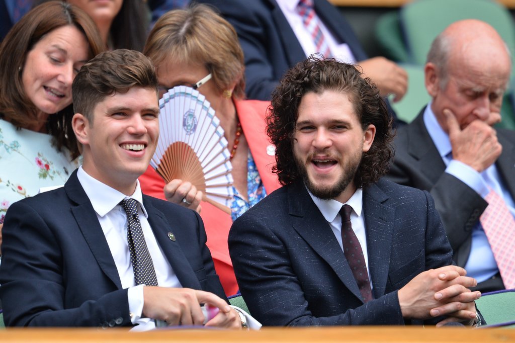 Kit Harington na Wimbledonie daje nadzieję fanom "Gry o tron"