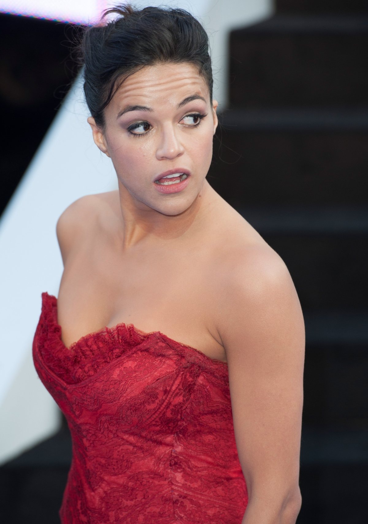 Michelle Rodriguez na premierze "Szybkich i wściekłych" w Londynie