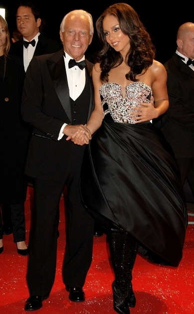 Alicia Keys i Giorgio Armani