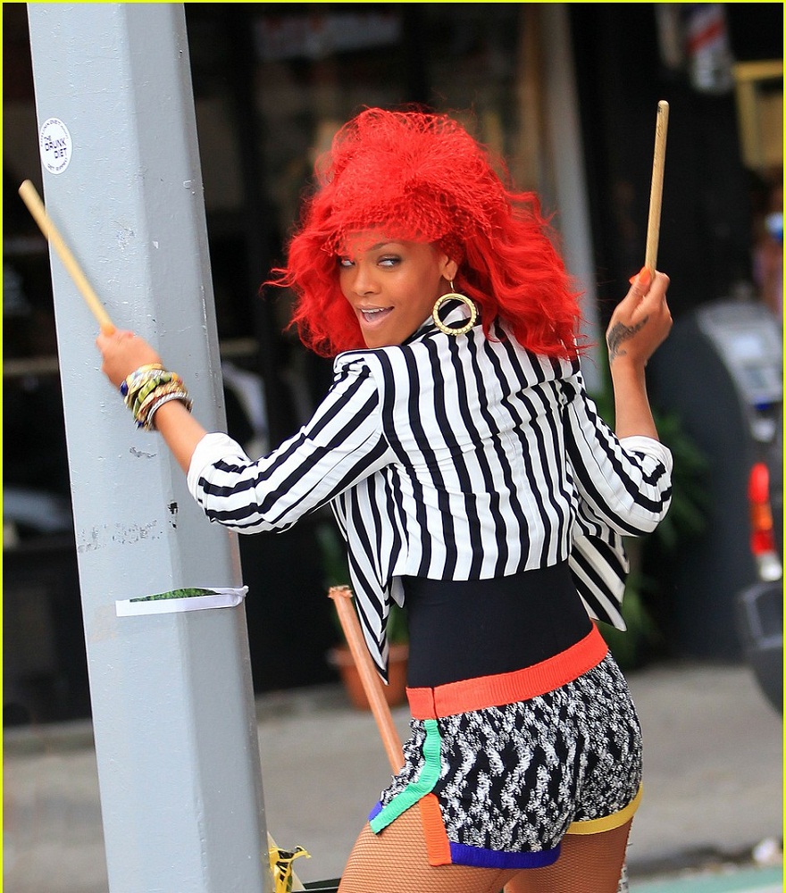 Rihanna na planie teledysku ?What?s my name??