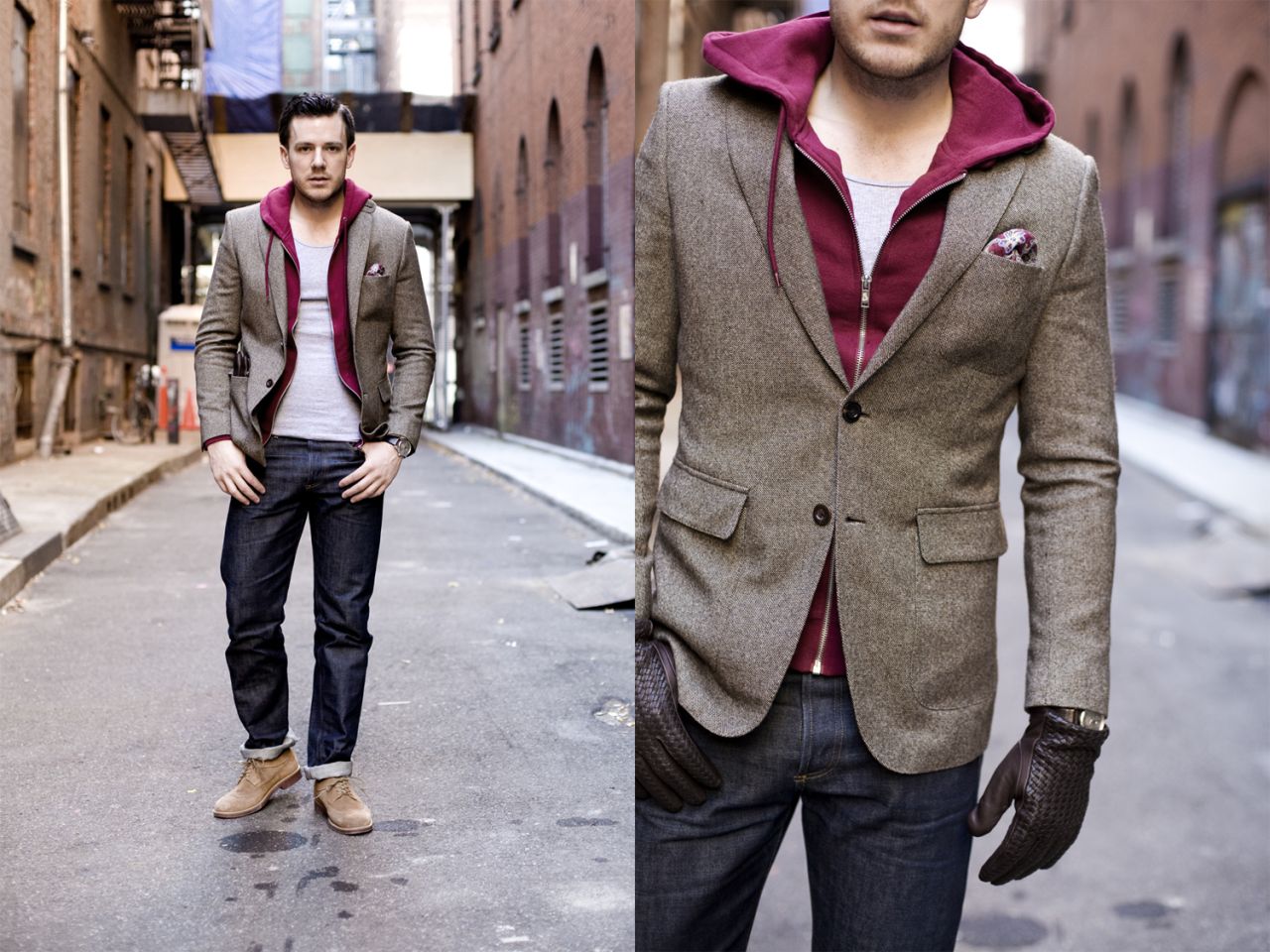 Moda męska - materiał na jesień - tweed