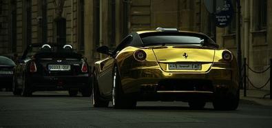 Ferrari 599 GTB Hamann całe w złocie