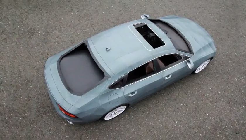 Audi A7 z 285 arkuszy kartonu