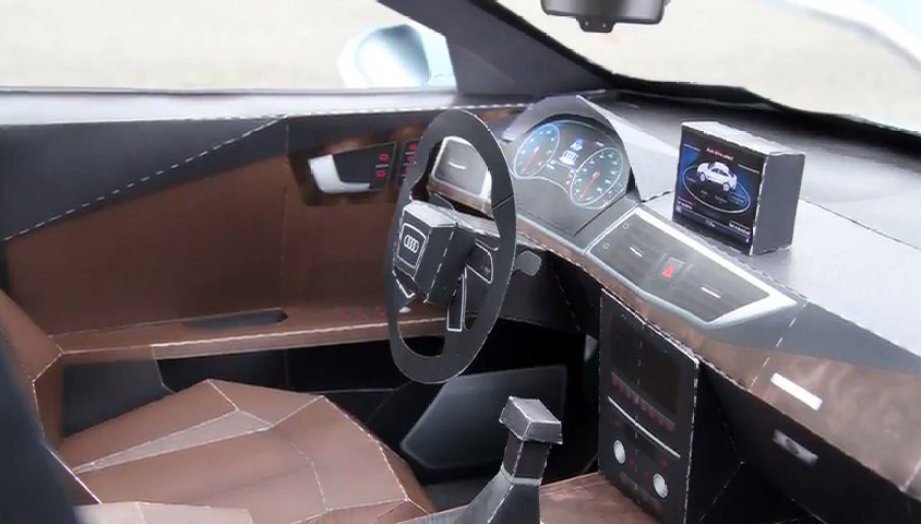 Audi A7 z 285 arkuszy kartonu