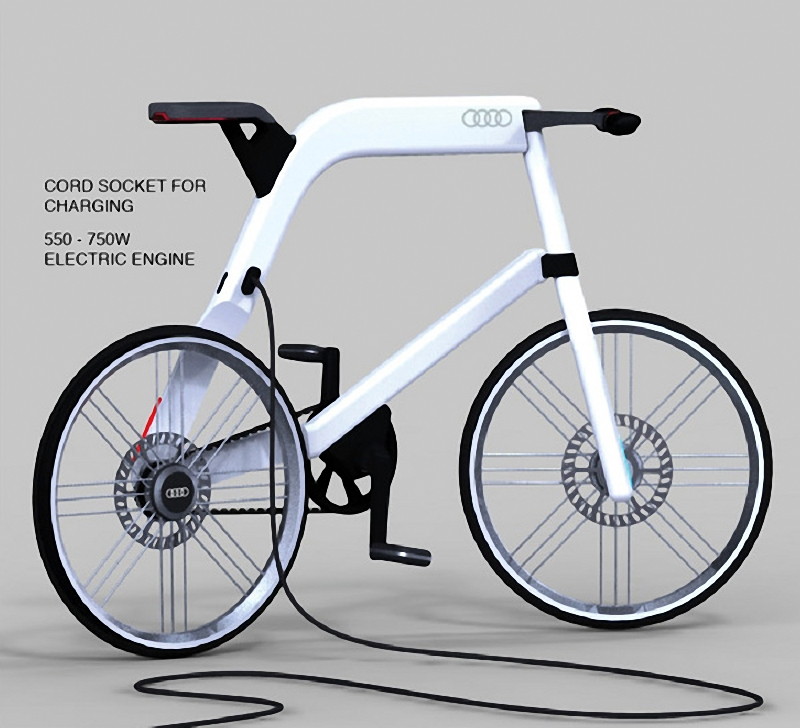 Nowoczesny rower z napędem elektrycznym od Audi